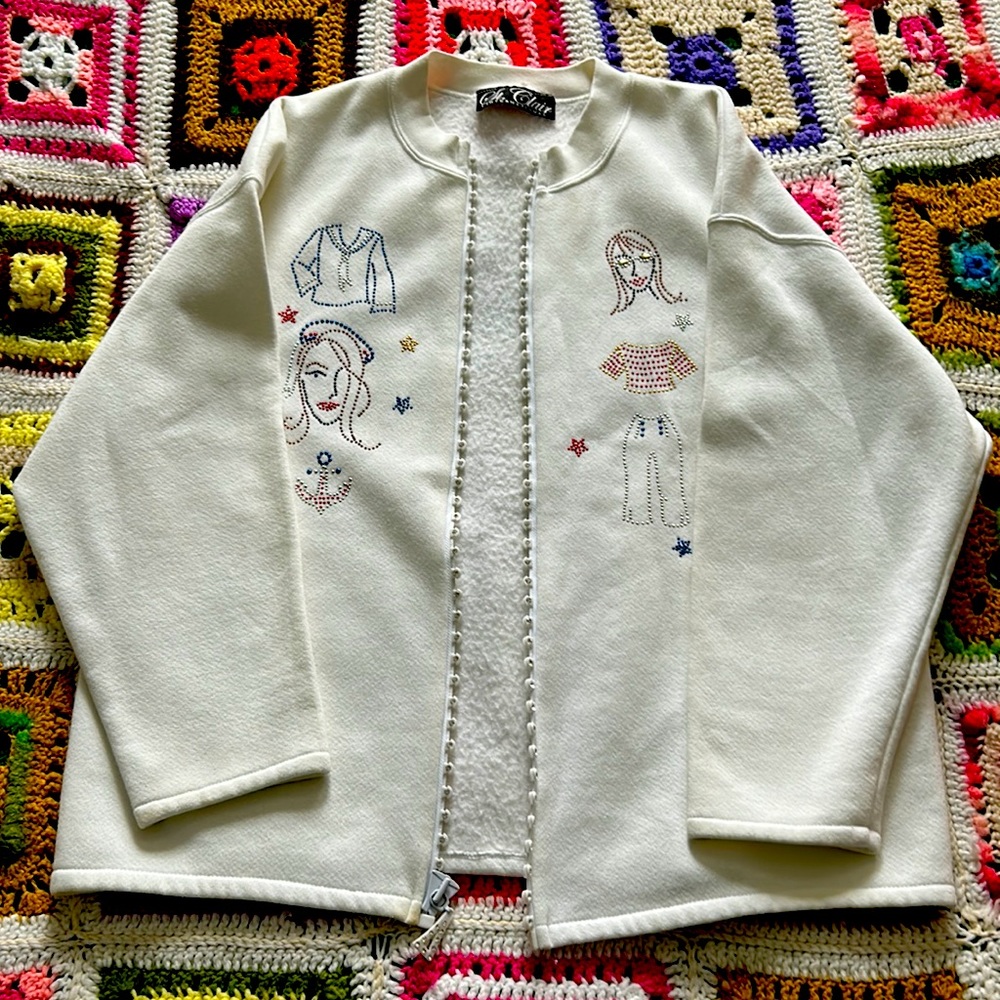 Bedazzled zip up